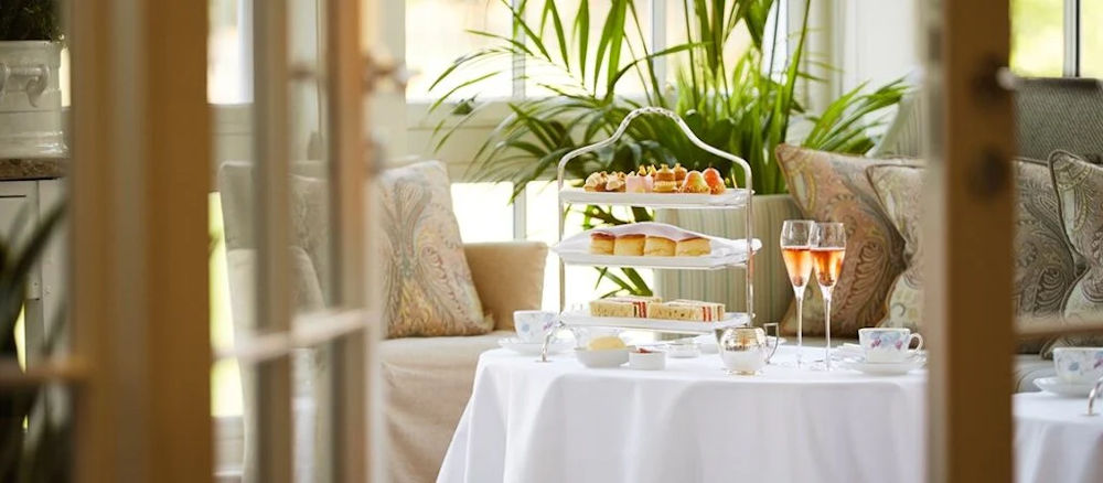 Afternoon tea at Coworth Park, Ascot